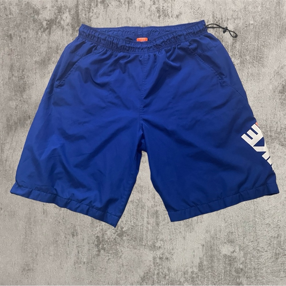 Nike athletic department y2k blue running/swim shorts sz xl